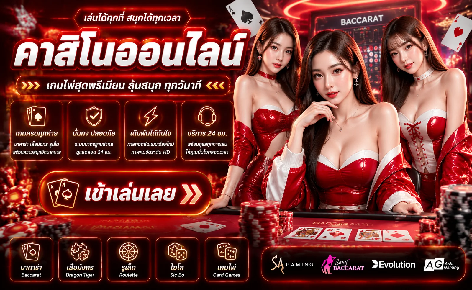คาสิโนออนไลน์ WINSTAR123 บาคาร่าสดถ่ายทอดจากห้องจริง